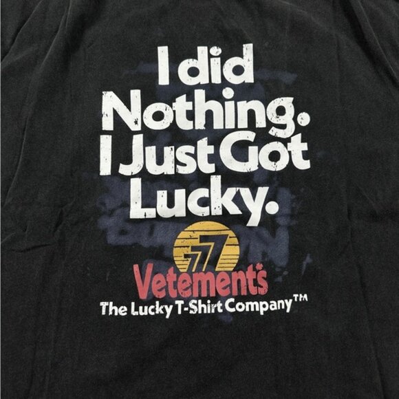 Vetements I Got LuckyT-Shirt Men’s Large - Picture 4 of 4